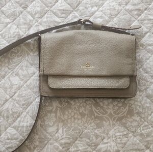 kate spade Gray Leather Crossbody Bag